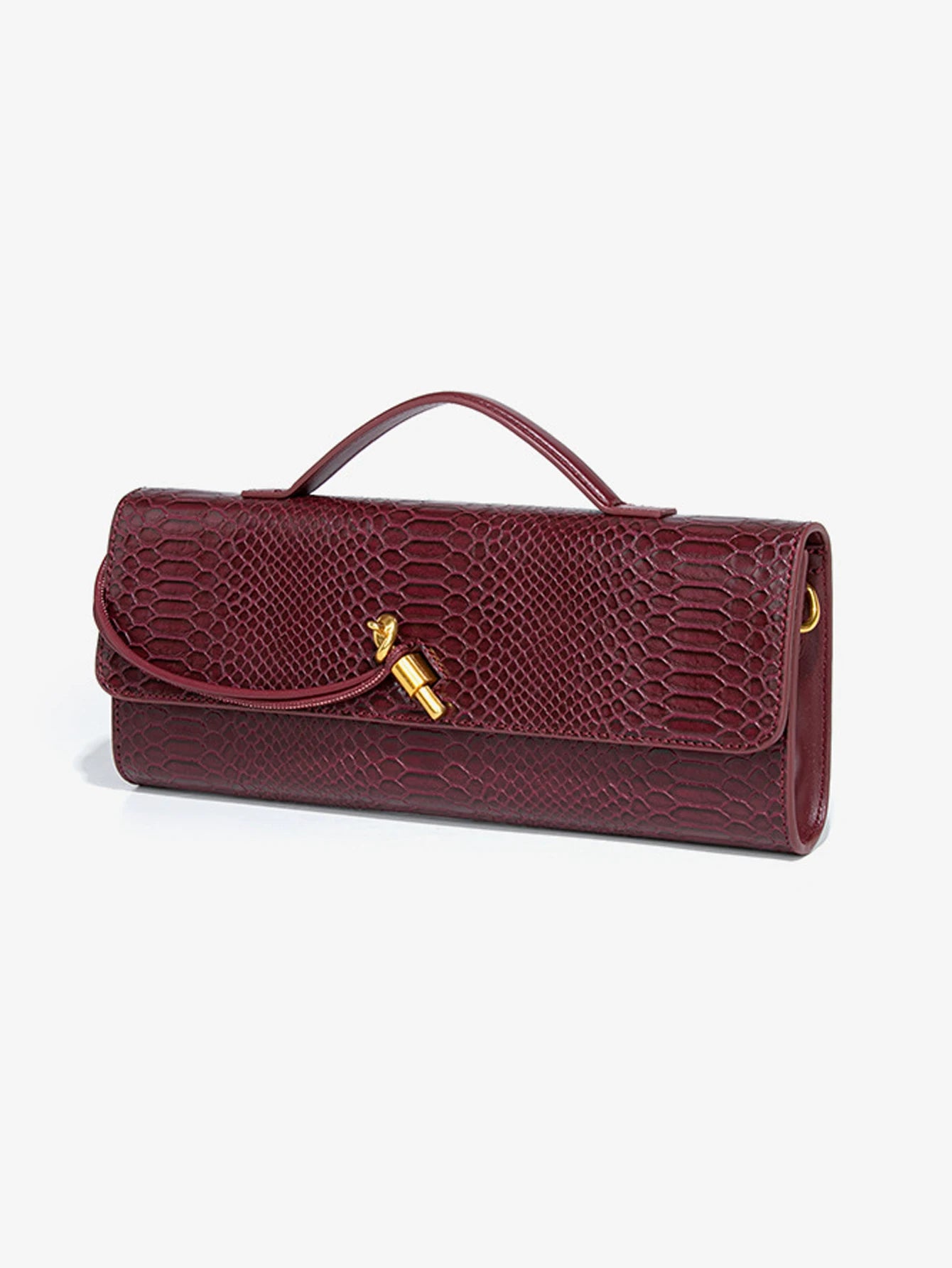 Bergamo Clutch in Croc