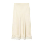 Dina Tricot Lace Trim Midi Skirt