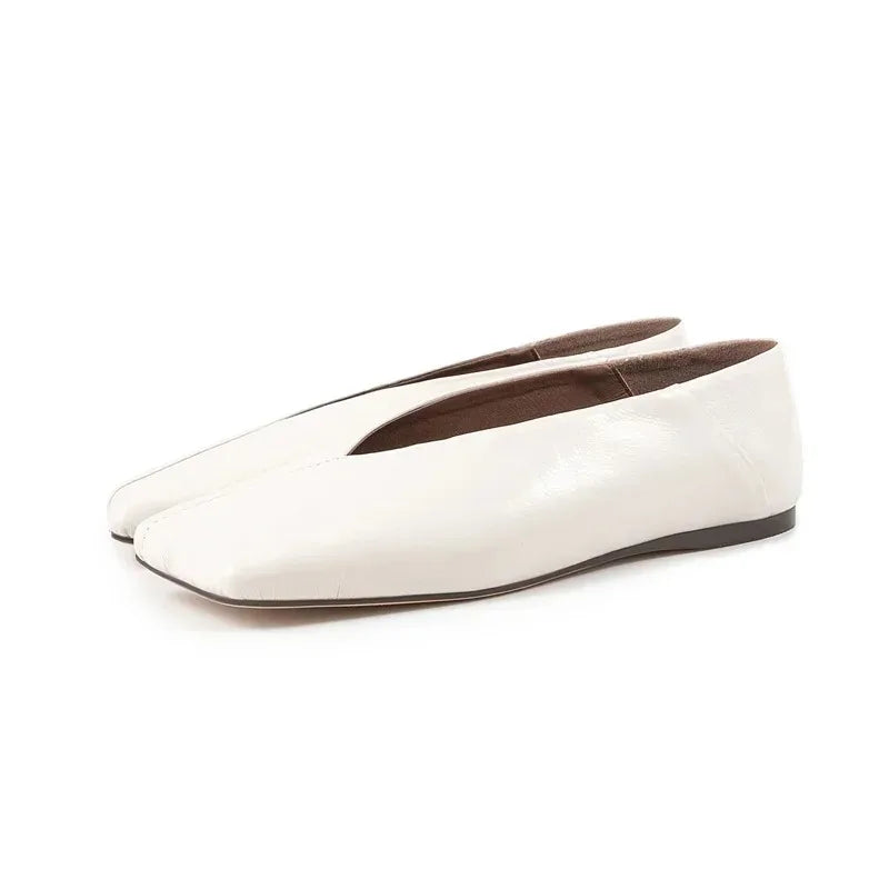 Moreno Italia Square-Toe Ballet Flats