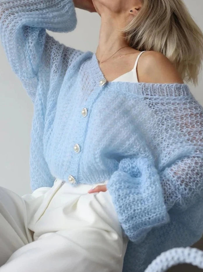 Diana Tricot Sheer Cardigan