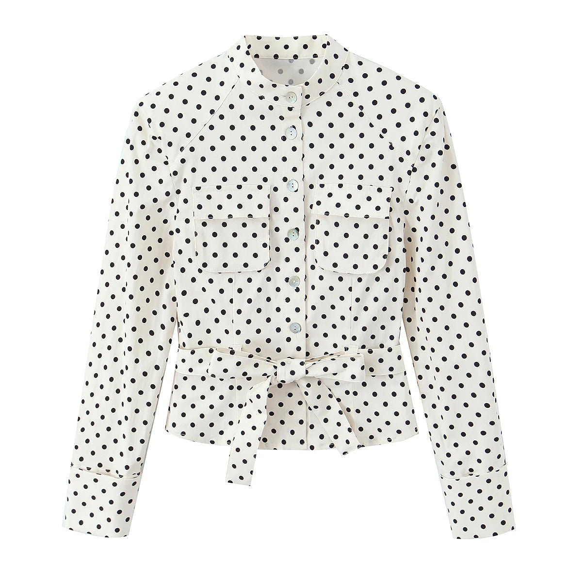 Vintage Century Polka Dot Belted Jacket & Capri Set