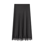 Dina Tricot Lace Trim Midi Skirt