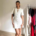 Diana Tricot Ribbed Knit Dress