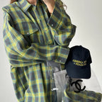 Camicia a quadri oversize vintage secolo