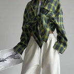 Camicia a quadri oversize vintage secolo