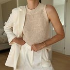 Strickweste „Modelo“, Creme