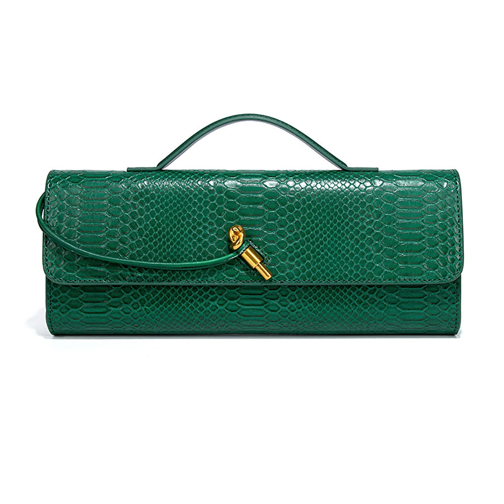 Bergamo Clutch in Croc