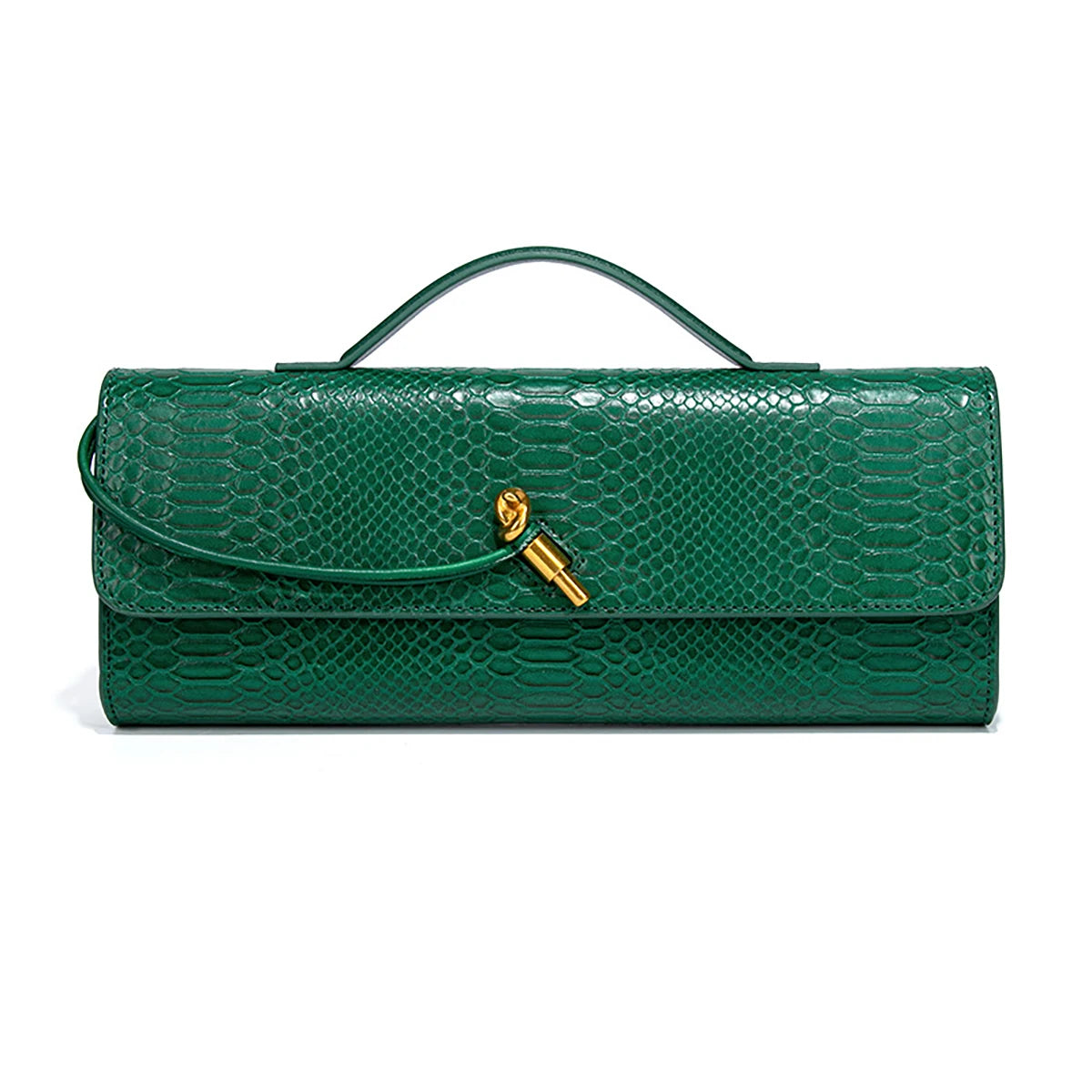 Bergamo Clutch in Croc