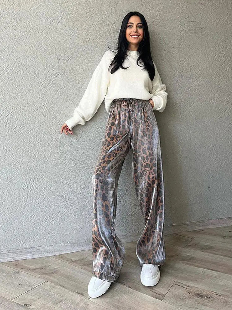 Crystal Leopard Pants