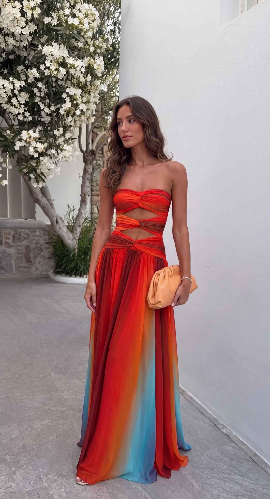 Lucile Knot Maxi Dress side
