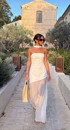 Valentine Asymmetric Maxi Dress
