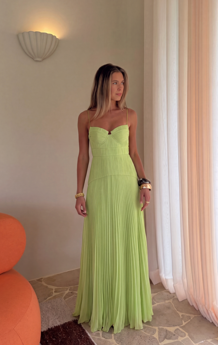 Perrine Crinkle Chiffon Maxi Dress side