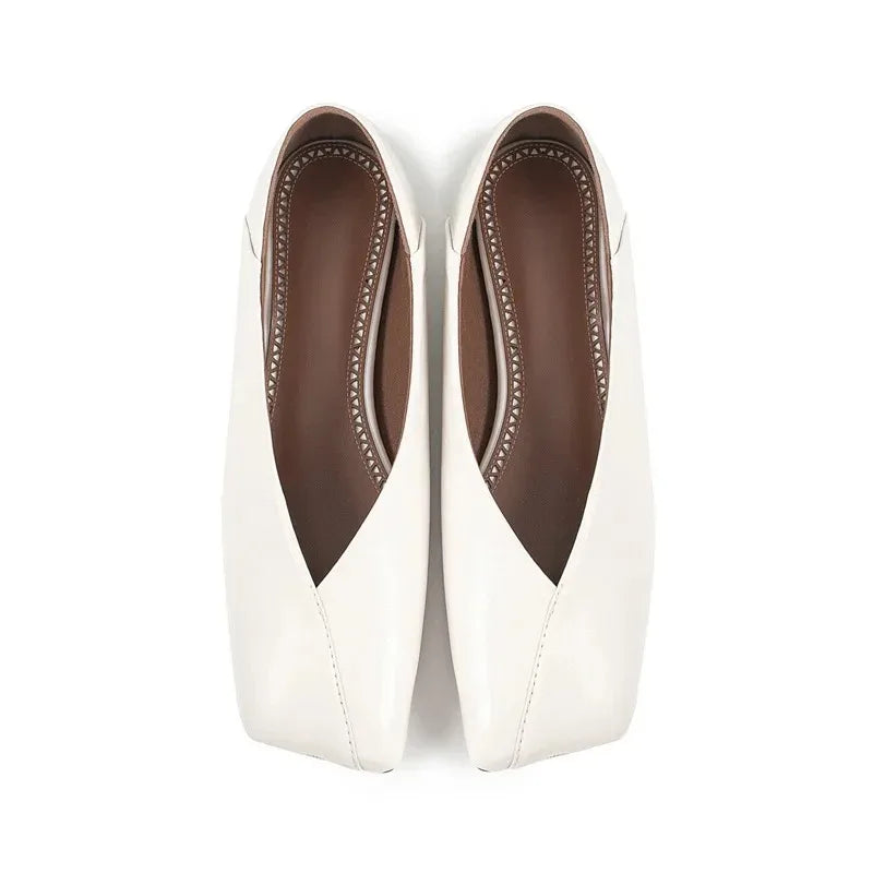 Moreno Italia Square-Toe Ballet Flats