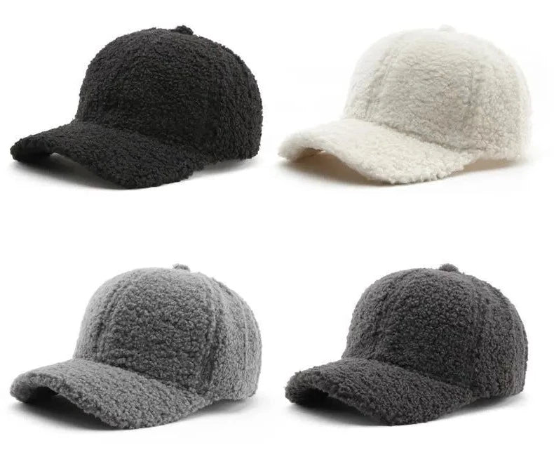Faux Shearling Baseball Cap