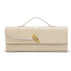 Bergamo Clutch in Croc
