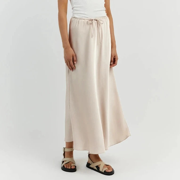 Kendall Ice Silk High-Waist Maxi Skirt