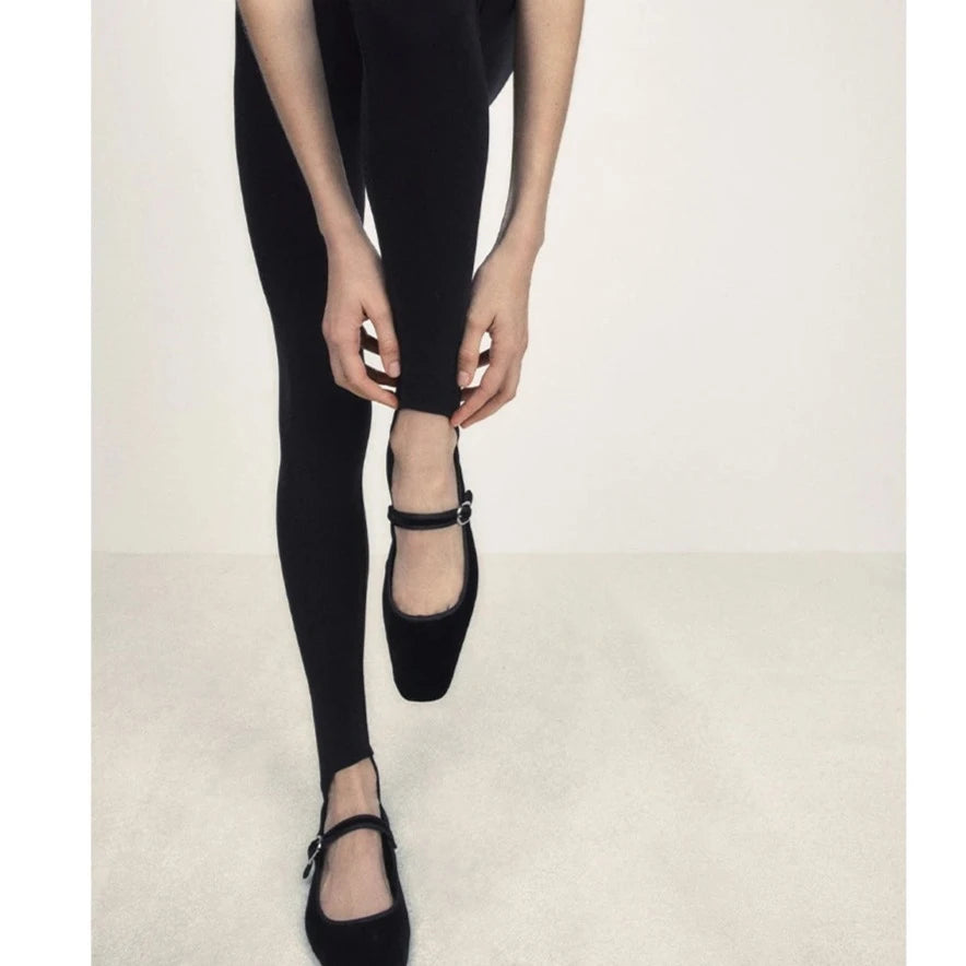 Aeden Paris Velvet Ballet Flats