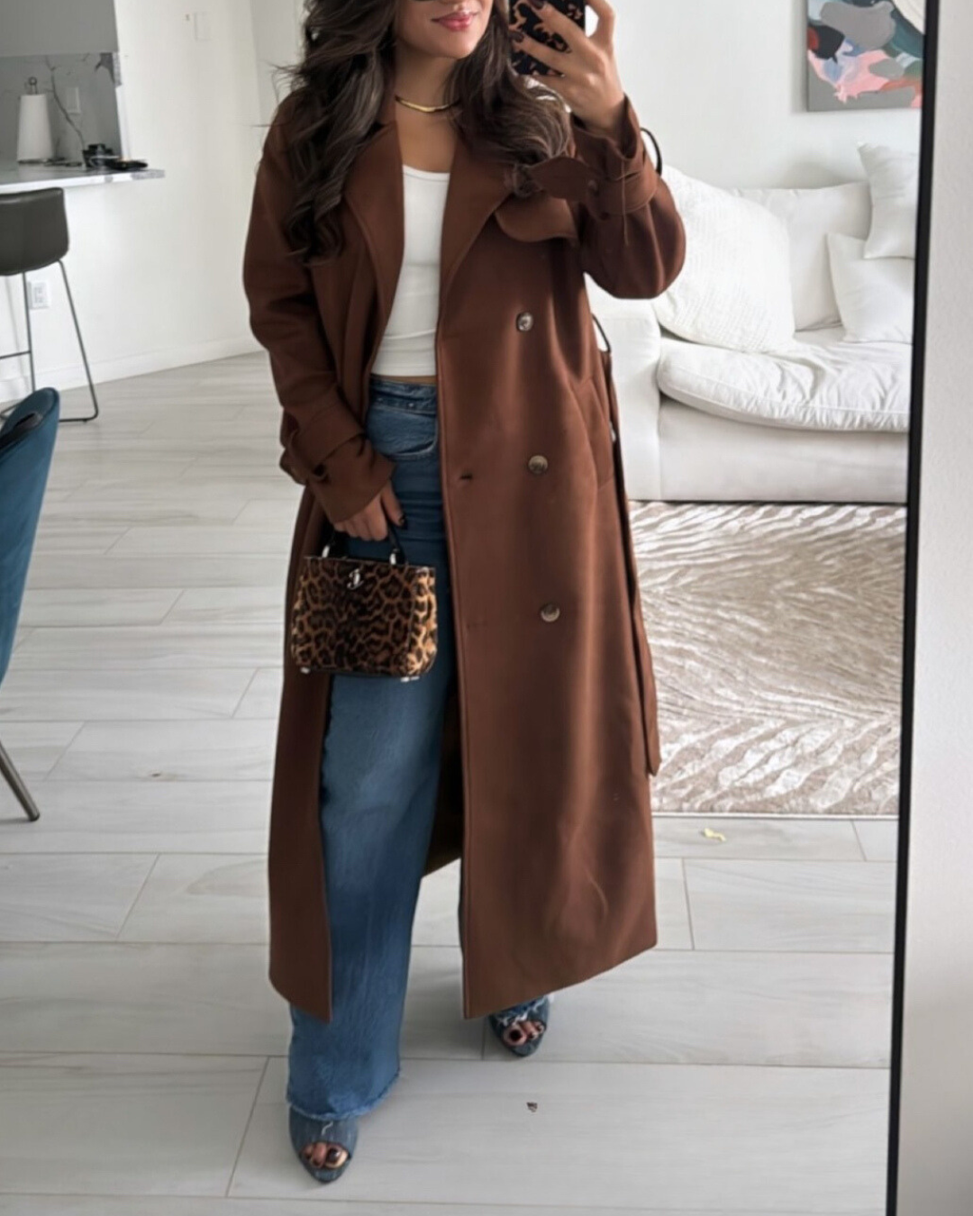 Banbury Suede Trench Coat