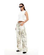 Vintage Century Leopard Print Jeans