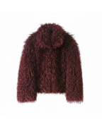 Ferryhill Fuzzy Faux Fur Coat