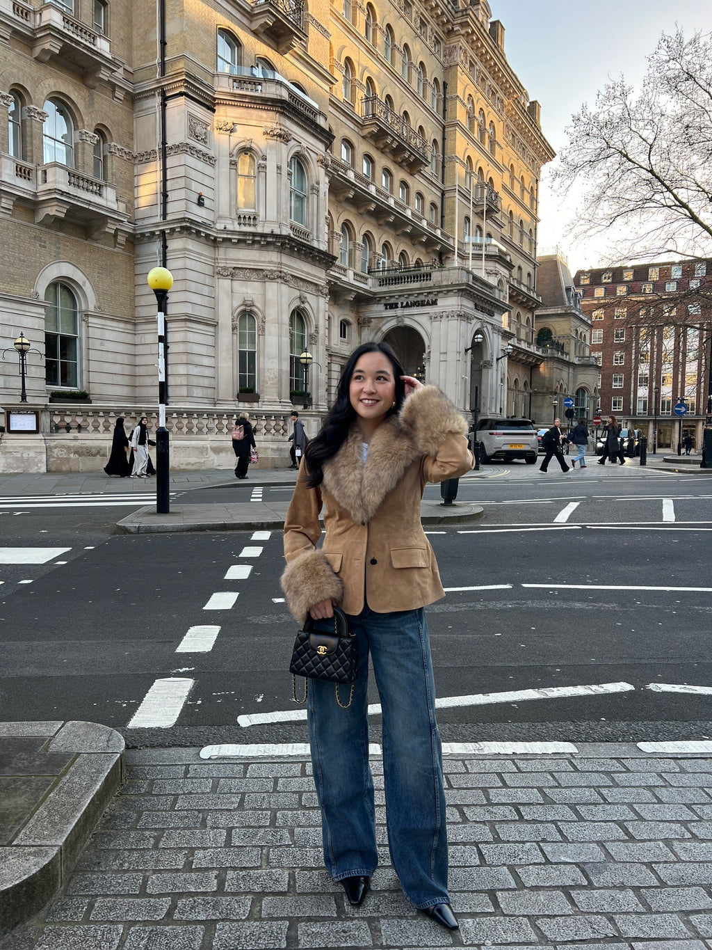 Banbury Suede Faux Fur Trim Jacket