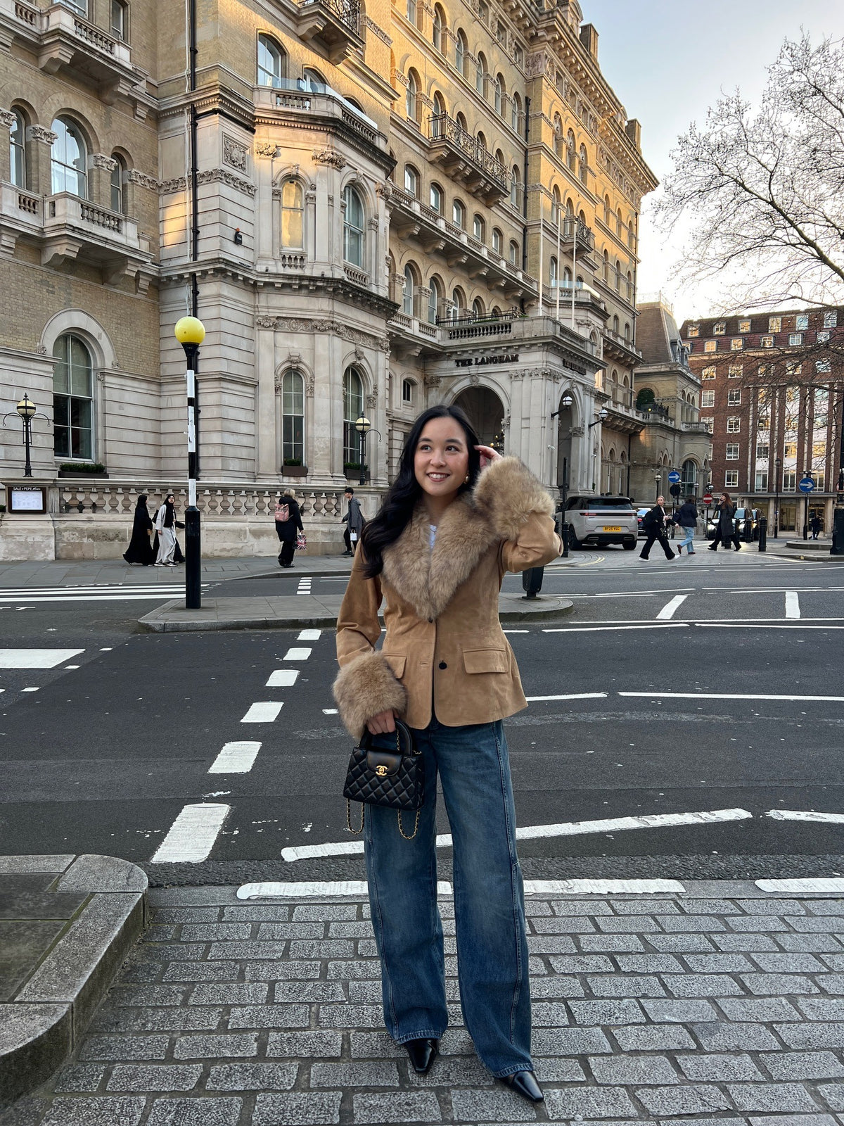 Banbury Suede Faux Fur Trim Jacket