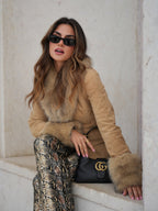 Banbury Suede Faux Fur Trim Jacket
