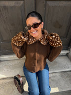 Ferryhill Faux Fur Bambi Cardigan