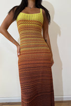 Sandra Sunset Knit Maxi Dress