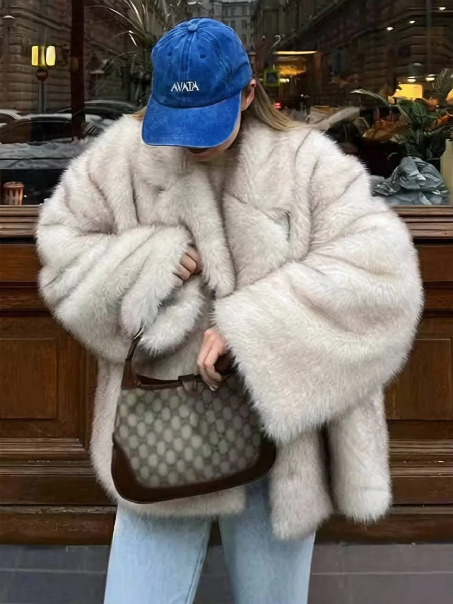 Ferryhill Oversized Faux Fur Coat