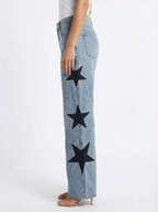 Vintage Century Wide-Leg Star Jeans