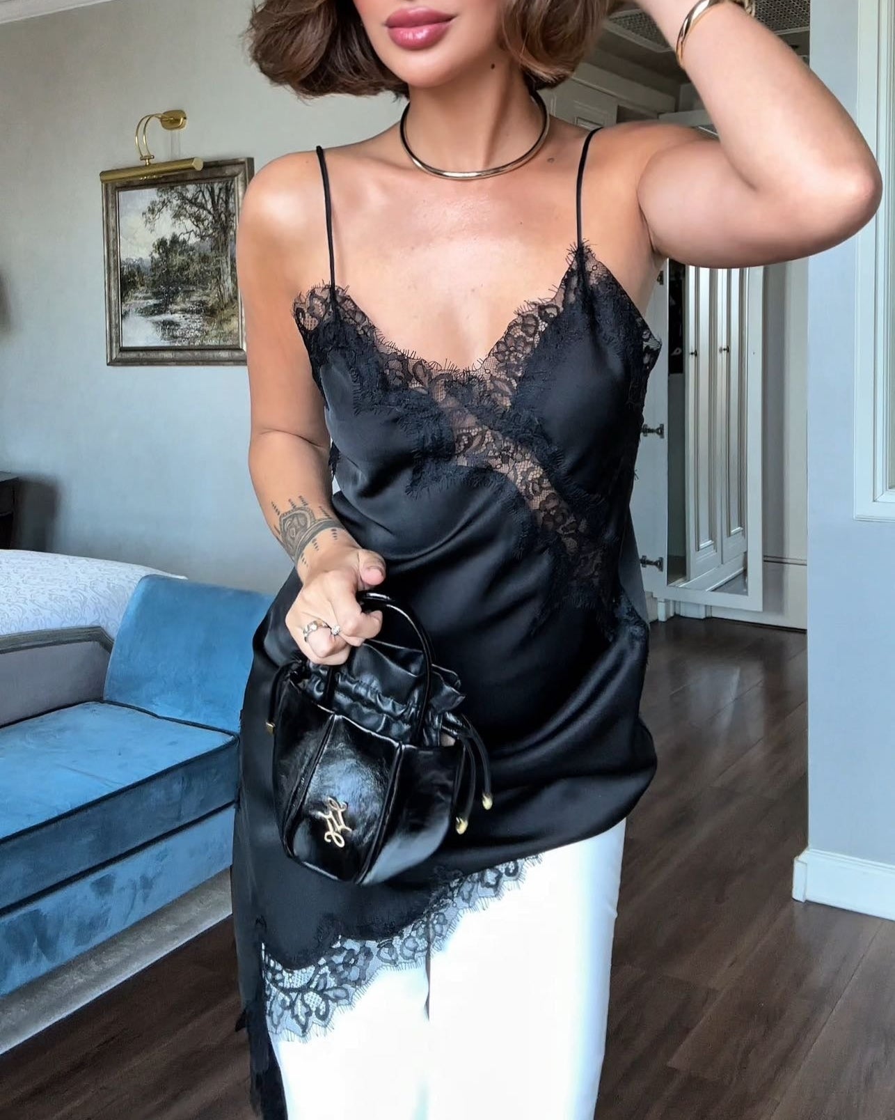 Kendall Asymmetric Lace Dress