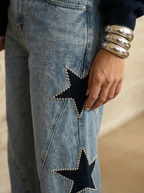 Vintage Century Wide-Leg Star Jeans