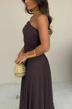 Camara Off-Shoulder Ruched Maxi Dress
