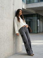 Vintage Century Wide-Leg Star Jeans