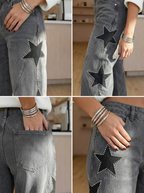 Vintage Century Wide-Leg Star Jeans
