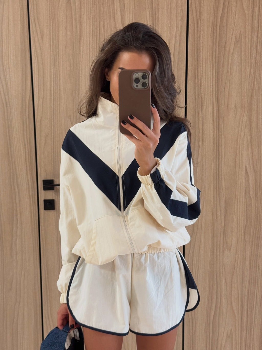 Maven Striped Windbreaker Set - jacket and shorts