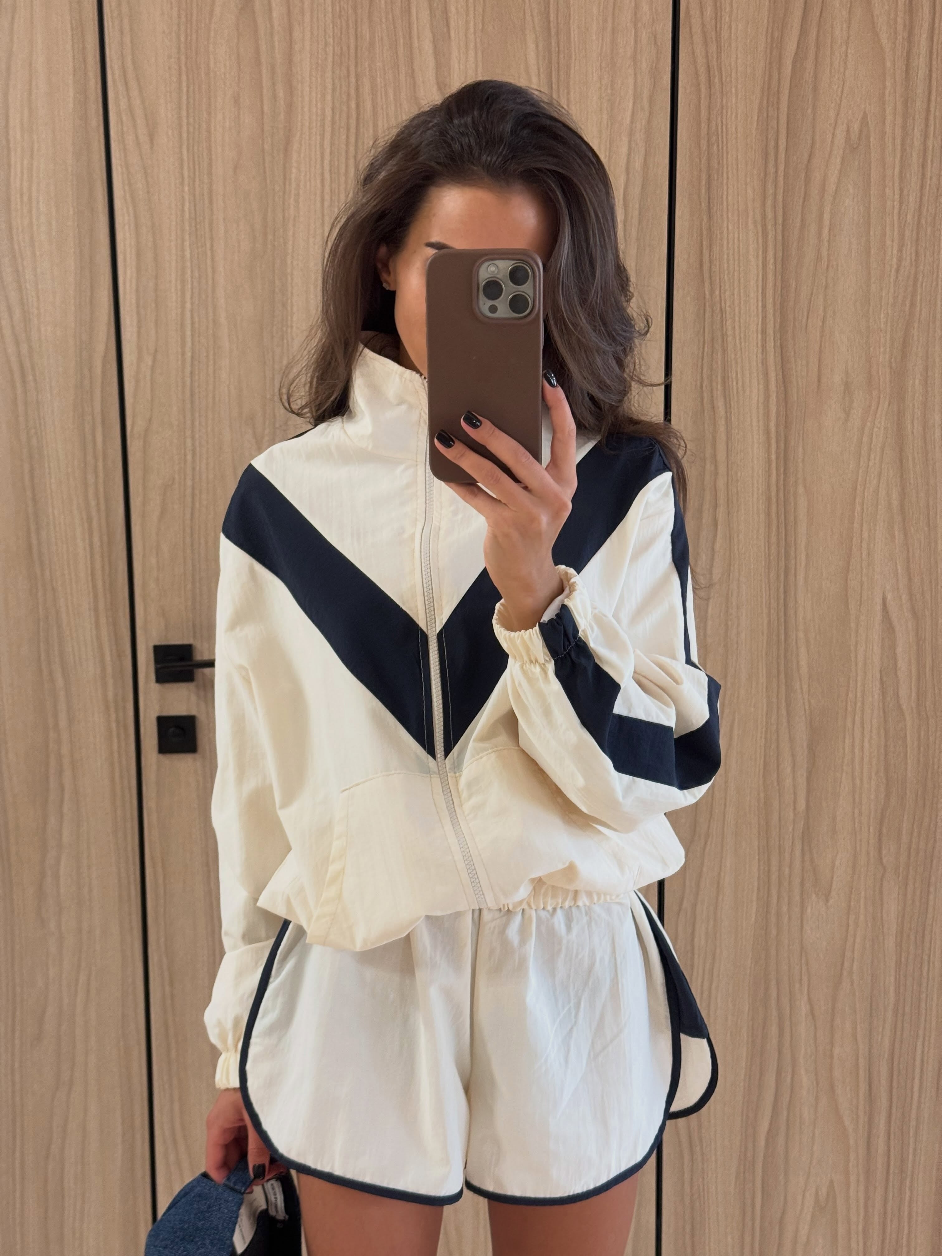 Maven Striped Windbreaker Set - jacket and shorts