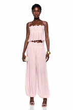 Kendall Lace Cami & Pants Chiffon Set