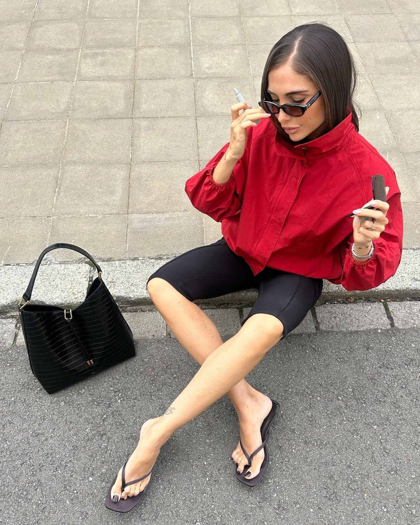 Maven Red Bomber Jacket