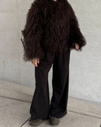 Ferryhill Fuzzy Faux Fur Coat
