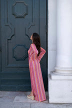 Marbelle Crochet Stripe Maxi Dress