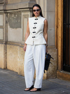 Vintage Century Mandarin Vest look