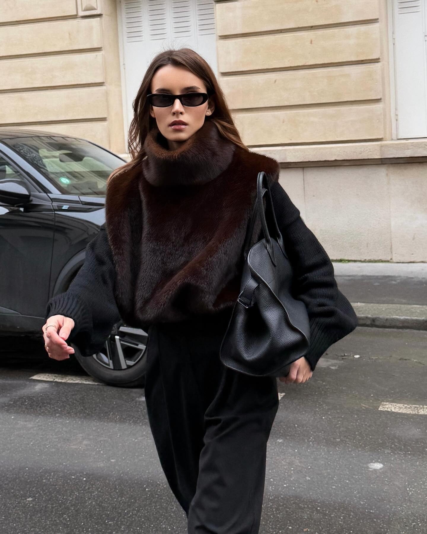 Ferryhill Faux Fur Turtleneck Vest