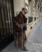 Ferryhill Brown Long Overcoat