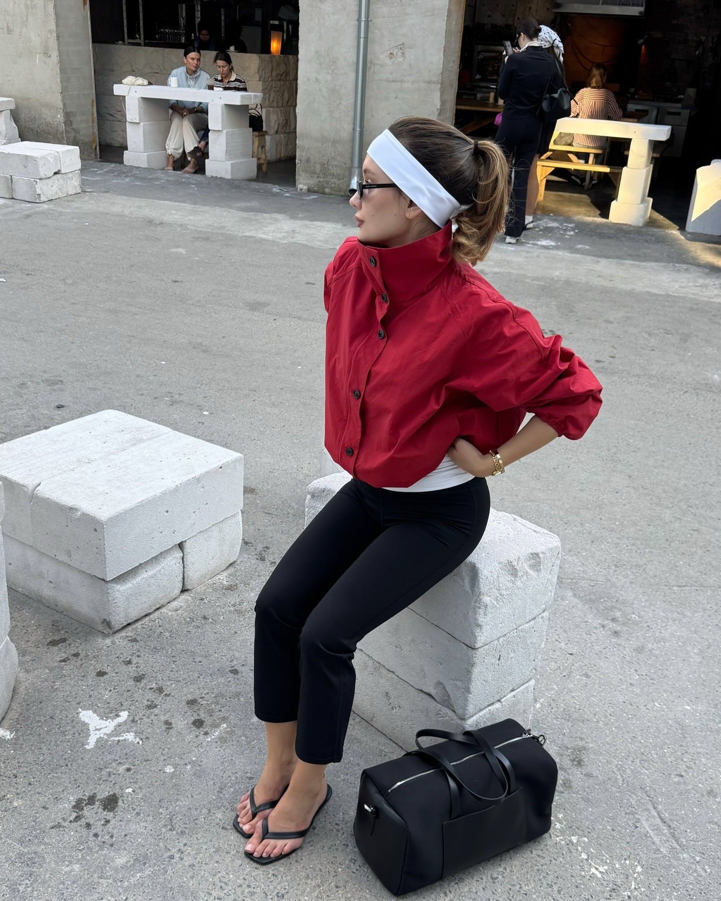 Maven Red Bomber Jacket