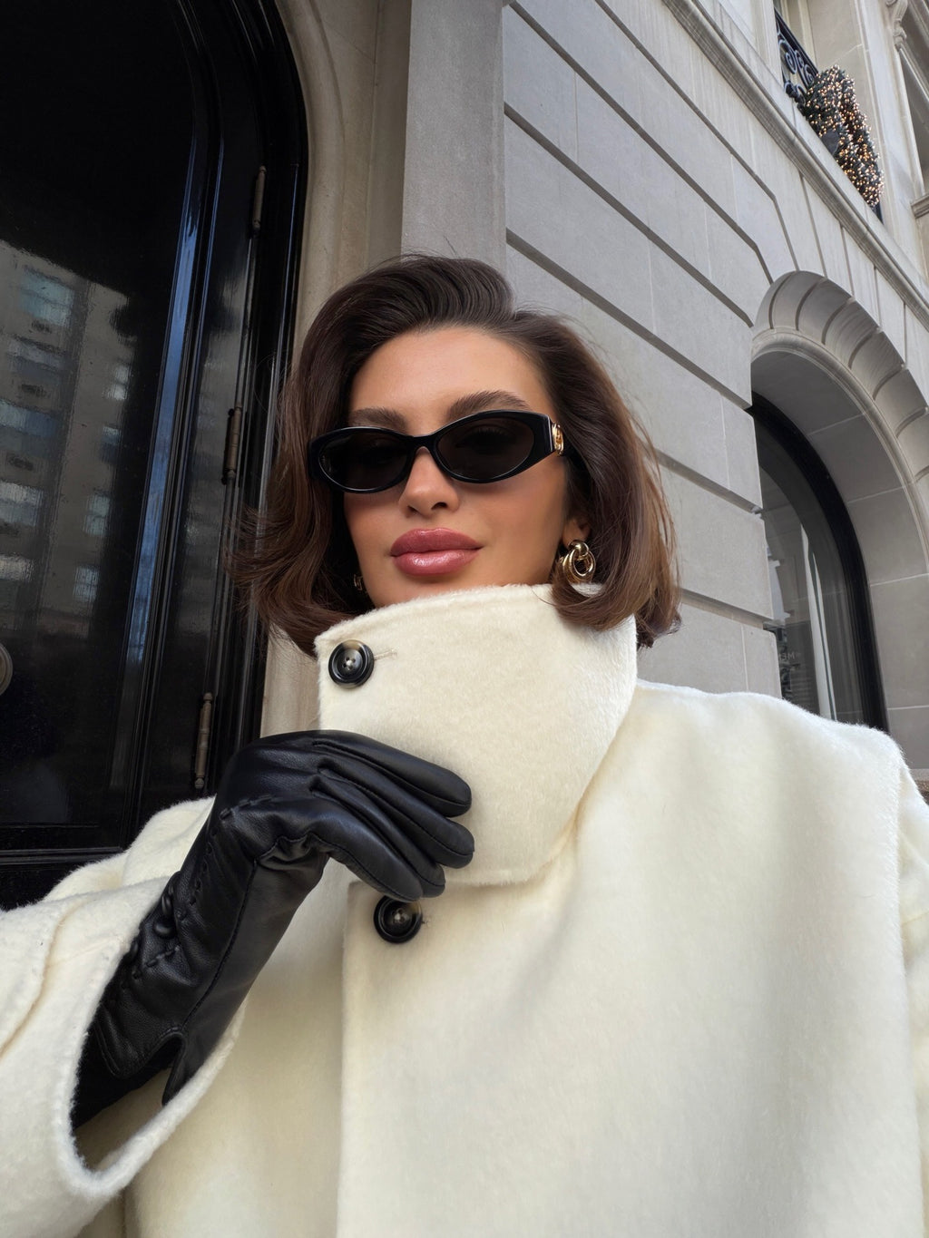 Diana Tricot Ivory Long Coat