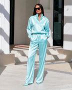 Kendall Satin Zip Co-Ord Set