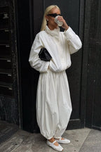 Diana Tricot Funnel Neck Windbreaker Jacket