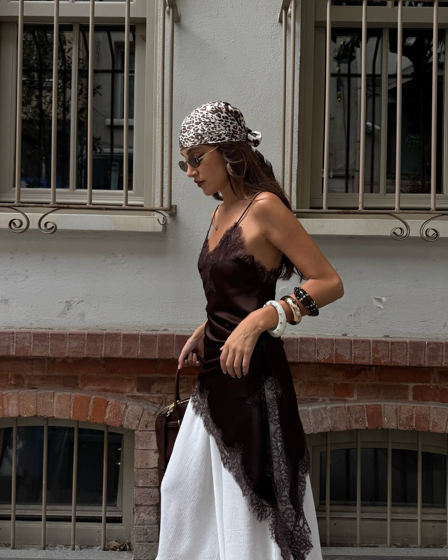 kendall lace dress kendalljenner wears a custom @ndreaskronthaler for Vivienne Westwood lace ensemble, to the 2024 Met Gala after party in New York. The embodiment of a delicate yet confident beauty, Kendall's romantic look